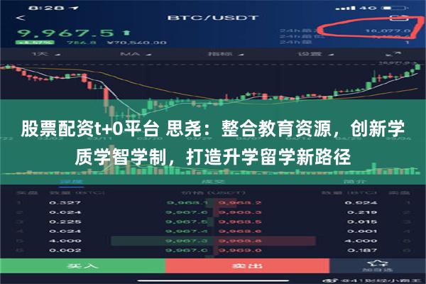股票配资t+0平台 思尧：整合教育资源，创新学质学智学制，打造升学留学新路径
