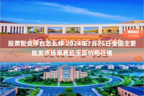 股票配资平台怎么样 2024年7月25日全国主要批发市场早春红玉瓜价格行情