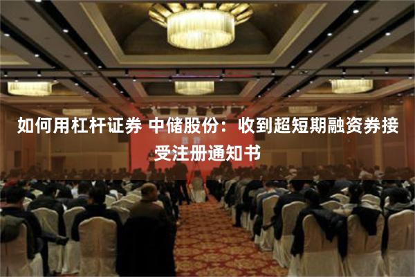 如何用杠杆证券 中储股份：收到超短期融资券接受注册通知书