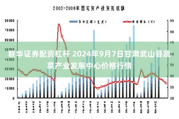 联华证券配资杠杆 2024年9月7日甘肃武山县蔬菜产业发展中心价格行情