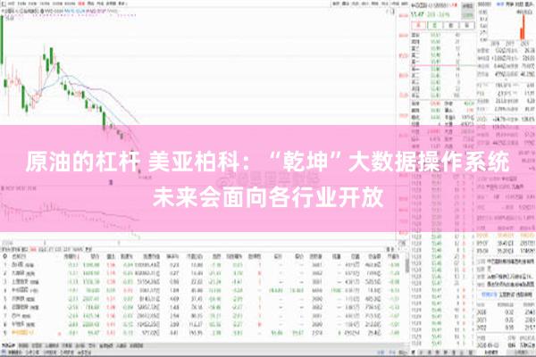 原油的杠杆 美亚柏科：“乾坤”大数据操作系统未来会面向各行业开放
