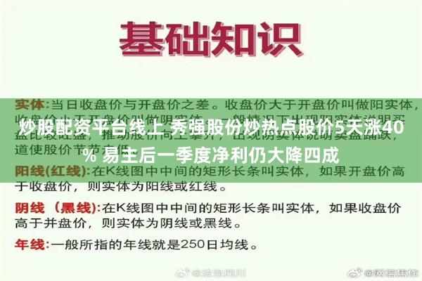 炒股配资平台线上 秀强股份炒热点股价5天涨40% 易主后一季度净利仍大降四成