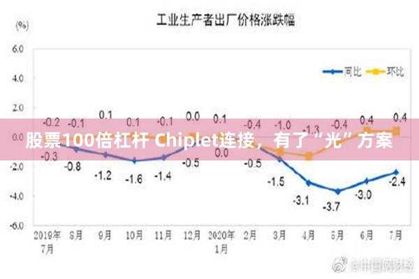 股票100倍杠杆 Chiplet连接，有了“光”方案