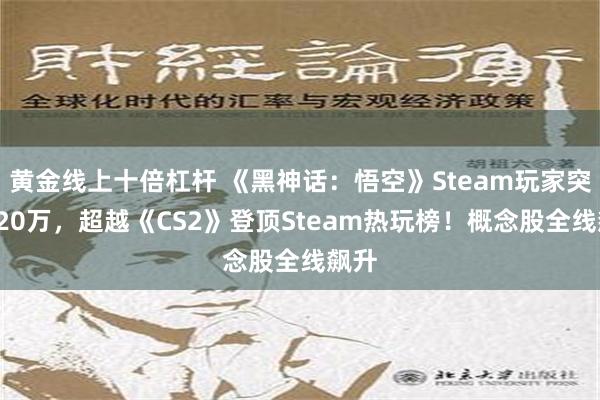 黄金线上十倍杠杆 《黑神话：悟空》Steam玩家突破120万，超越《CS2》登顶Steam热玩榜！概念股全线飙升