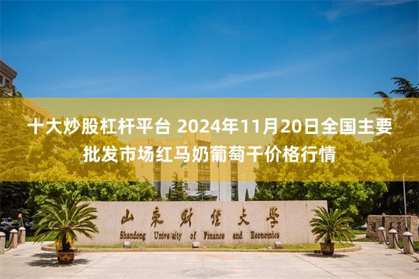 十大炒股杠杆平台 2024年11月20日全国主要批发市场红马奶葡萄干价格行情